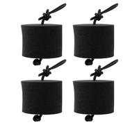 Create idea Lot de 4 bouchons de kayak en EVA - 3,3 x 2,6 cm - Convient aux trous de moins de 3,2 cm - Noir - Taille S
