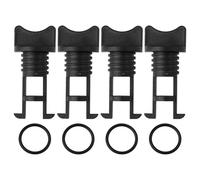 Create idea Lot de 4 bouchons de vidange de bateau de 17 mm compatibles avec trou de vidange de 19 mm pour bateau, yacht, radeau