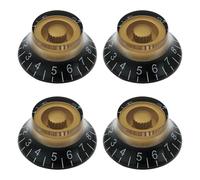 Create idea Lot de 4 boutons de contrôle de la vitesse et du volume de guitare compatibles avec Gibson Les Paul 6 mm