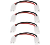 Create idea Lot de 4 connecteurs d'extension RC mâle vers femelle 10 cm 14 AWG compatibles avec connecteur T-Amiya (grand)