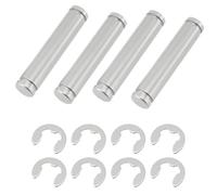 Create idea Lot de 4 Goupilles de Serrage en Acier Inoxydable pour Machine à Expresso 6 X 3 Mm Compatible avec La Pavoni Europiccola