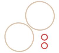 Create idea Lot de 4 Joints de Carburateur de Tondeuse à Gazon Compatible avec HONDA GCV170 GCV200 HRN216 OE 16010-Z9L-811 Grand Cercle ID 47,5 Mm OD 51,5 Mm Petit Cercle ID 8 Mm OD 12 Mm