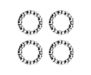 Create idea Lot de 4 roulements à Billes de 6,35 mm x 9 Billes pour pédalier de vélo - Accessoires de réparation pour vélo VTT et vélo de Route