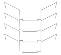 Create idea Lot de 4 ventilateurs de dissipateur thermique en acier inoxydable de 12 cm, épaisseur d'environ 2,5 cm, compatible avec Xuanbing 400 Donghai X4/X5