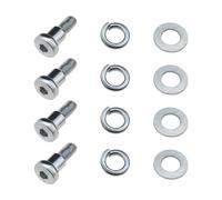 Create idea Lot de 4 vis de boulons de roue arrière compatibles avec Xiaomi M365 1S Essential Pro/Pro 2 Modèle 3 Trottinette électrique Accessoires de rechange Argenté