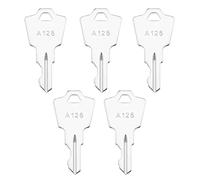 Create idea Lot de 5 clés d'allumage en métal de Rechange A126 compatibles avec APEM compatibles avec KAC et clé de démarrage ELEDIS