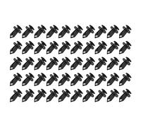 Create idea Lot de 50 clips de fixation pour panneaux de garniture et moquette Noir