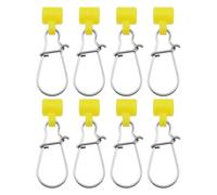 Create idea Lot de 50 glissières de ligne de pêche avec double verrouillage - Clips de pêche avec crochet - Connecteur de ligne de pêche pour matériel de pêche