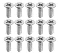 Create idea Lot de 50 petites vis à métaux à tête bombée A2 à tête cylindrique à tête fraisée cruciforme compatibles avec boîte à pédales MXR 1,5 cm