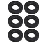 Create idea Lot de 6 joints d'étanchéité en nitrile pour arbre rotatif à double lèvre - 12 x 24 x 4,5 mm - Convient pour les équipements industriels