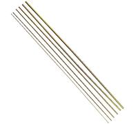 Create idea Lot de 6 tubes ronds en laiton sans couture 1 mm, 1,5 mm, 2 mm, 2,5 mm, 3 mm, 3,5 mm, diamètre extérieur 0,2 mm, épaisseur 300 mm longueur pour machines et projets de bricolage