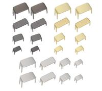 Create idea Lot de 60 butées de fermeture éclair - 4 tailles #3#5#8#10 - Pour sacs, manteaux, vestes, fermetures éclair de sauvetage, doré, 10mm, 7mm, 5mm