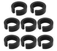 Create idea Lot de 8 cales réductrices en caoutchouc de type ouvert de 22,2 mm pour adaptateur ou support de guidon de vélo de 31,8 mm compatible avec les supports d'ordinateur de vélo et
