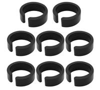 Create idea Lot de 8 cales réductrices en caoutchouc de type ouvert de 25,4 mm pour adaptateur de guidon de vélo de 31,8 mm ou support compatible avec les supports d'ordinateur de vélo et