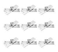 Create idea Lot de 8 charnières pivotantes à 360 degrés avec vis de fixation en acier inoxydable - Rotation à 360 degrés - Pour portes battantes et portes d'armoire