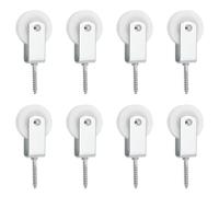 Create idea Lot de 8 poulies en nylon de 40 mm à suspendre pour patio, balcon, toit, murs, installations 38 x 6 mm