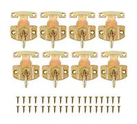 Create idea Lot de 8 verrous de table de salle à manger robustes avec vis pour table de salle à manger, boîte en bois