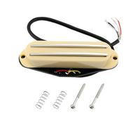 Create idea Micro Humbucker pour Guitare électrique à Haut Rendement (9 000 ohms) Compatible avec Fender Squier Strat Jaune Crème