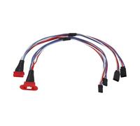 Create idea MPX Lot de 2 rallonges servo multifils 8 broches mâle et femelle 20 AWG pour modèles RC