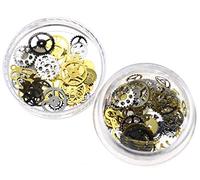 Create idea Nail Art Decoration Steampunk Nail Tips Kit Alliage Rock Machine Roue dentée Mix 3D Métal