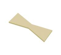 Create idea Nœud papillon professionnel en laiton massif 100 mm x 38 mm x 4 mm avec incrustation de papillon pour le travail du bois