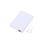 Create idea Prise de Fibre Optique Compatible avec FTTH 120x90x25mm Prise de Boîte de Jonction de Terminal de Fibre Optique à 2 Ports Boîte de Prise de Fibre Optique à 2 Ports pour Les Bureaux