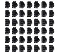Create idea RJ45 12.5 x 10.5 x 6 mm 50PCS PVC Anti-Poussière Capuchon Protecteur Noir Ethernet Hub Port Sourcing Carte Anti-Poussière Bouchon de Prise
