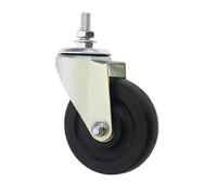 Create idea Roue de rechange pour hoverkart de 10,2 cm avec support en métal - Roues de rechange en caoutchouc - Accessoires et pièces de scooter