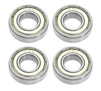 Create idea Roulements à Billes à Gorge Profonde 4 Pièces OEM:R8ZZ 1/2 "x1-1/8" X5/16 "(12.7x28.575x7.938mm) Couvercle de Joint Métallique à Double Blindage