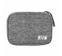 Create idea Sac de Rangement pour Bracelet de Montre Portable Organisateur Étui de Transport Étanche Pochette en Nylon Organisateur de Voyage Sac pour Chargeur Câble Téléphone, Gris