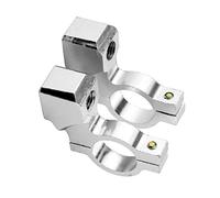 Create idea Support de rétroviseur universel pour guidon de moto - 10 mm - 7/8 - En aluminium chromé