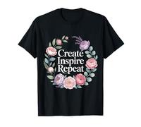 Create Inspire Repeat Motivation Maker Mindset - T-Shirt