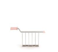 CREATE/JEU DE 2 COLLIERS DE GRILLE Rose/Accessoire pour faire des sandwichs en Toast Retro M, sans risque de brûlures, en Acier Inoxydable