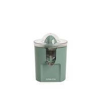 CREATE/JUICER STUDIO/Presse-agrumes électrique vert sauge/Sans éclaboussures, réservoir de 230 ml, filtre à pulpe, système anti-goutte, pièces compatibles lave-vaisselle, 2 cônes amovibles, 100W