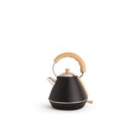 CREATE/KETTLE RETRO M/Bouilloire électrique Noir/Ébullition rapide, capacité 1l, arrêt automatique, filtre anti-calcaire, arrêt automatique, indicateur de niveau d'eau, Ø17,2 cm, 1200 W