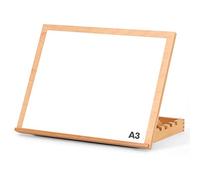 Create Lee A3 Chevalet de bureau et poste de travail artisanal réglable en bois de hêtre massif pour dessin, peinture, croquis ou affichage