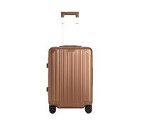 CREATE Luggage Aluminium/Valise rigide en aluminium/double fermeture TSA, roues multidirectionnelles, organiseur intérieur, imperméable, poignée télescopique, moka, Cabina S