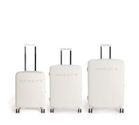 CREATE / Luggage Studio/Set de 3 valises rigides en Polycarbonate Blanc cassé/Serrure TSA, 4 Roues Doubles multidirectionnelles, Organisateur intérieur, poignée télescopique, matériaux résistants