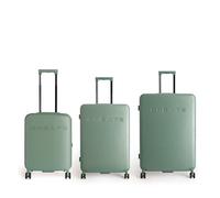 CREATE / Luggage Studio/Set de 3 valises rigides en Polycarbonate Vert Sauge/Serrure TSA, 4 Roues Doubles multidirectionnelles, Organisateur intérieur, poignée télescopique, matériaux résistants