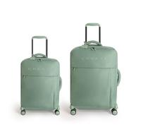 CREATE / Luggage Studio Soft/Set de valises Souples en Polyester Vert Sauge/Serrure TSA, 4 Roues Doubles multidirectionnelles, poignée télescopique, Tissu imperméable, étiquette d'identification