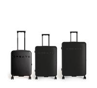 CREATE Luggage Studio/Valise rigide pliable en polycarbonate lavande/cadenas TSA, 4 roues doubles, organiseur intérieur, poignée télescopique, matériaux résistants et durables, Noir , Set 3 maletas