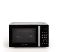CREATE/MICROWAVE STUDIO/Micro-ondes avec fonction grill et four noir/Capacité 23L, plateau Ø28,5 mm, 10 niveaux de puissance, 8 programmes automatiques, 3 modes grill, écran LED, 1000W