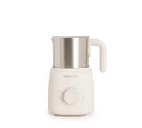 CREATE/MILK FROTHER RETRO/Mousseur et chauffe-lait avec pichet amovible blanc cassé/Accessoires rotatifs magnétiques, 350 ml, utilisation à froid ou à chaud, 500 W