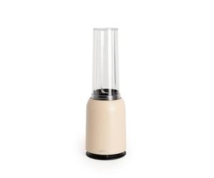 CREATE/MOI STUDIO/Blender avec verre amovible Sable/Mixeur pour smoothies et milk-shakes, 400 ml en verre, usage unique, sans BPA, portable, lames en acier inoxydable, 230W
