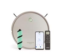 CREATE / NETBOT S40 Nettoyage en Profondeur/Robot aspirateur et pussière Intelligent + 2 brosses supplémentaires/Haute Puissance 4000Pa, WiFi, Alexa, App, Batterie Longue durée 220 Minutes