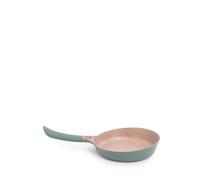 CREATE / PAN STUDIO/Poêle en aluminium moulé Ø20cm avec revêtement céramique vert sauge/Poignée en bakélite, compatible avec tous types de cuisinières, résistante et durable, sans PFOA