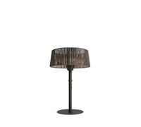 CREATE/PATIO HEATER COMPACT/Chauffage infrarouge pour terrasses et extérieurs noir/Système de chaleur rapide par infrarouge halogène, système antibasculement, 1500W