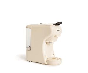 CREATE / POTTS STYLANCE/Machine à café multicapsules express et café moulu Blanc cassé / 19 bars, programmable, légère et compacte, réservoir 600ml, système Thermoblock,1450 W