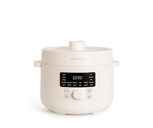 CREATE/PRESSURE COOKER STUDIO/Autocuiseur électrique multifonction programmable 4L blanc cassé / 15 fonctions, minuterie 24h, revêtement céramique antiadhésif, valve de sécurité, 1200W