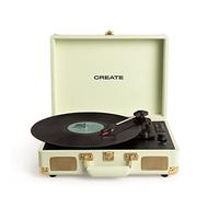 CREATE/Record Player Pop/Platine Vinyle Valise Portable Verte/avec Bluetooth, USB, SD, MicroSD et Mp3